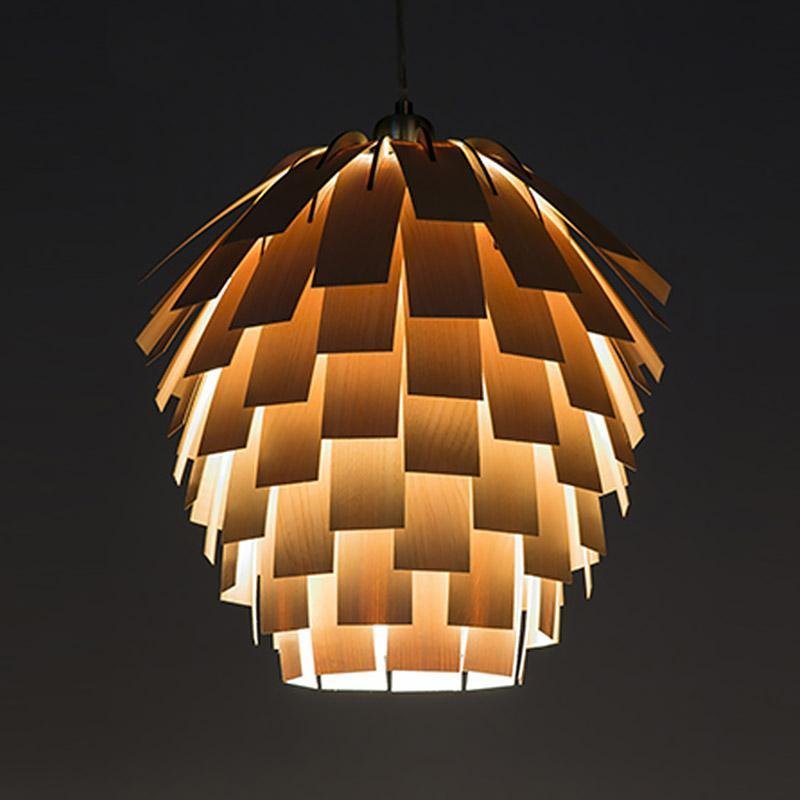 Country Wooden Pendant Light