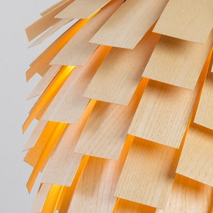Country Wooden Pendant Light