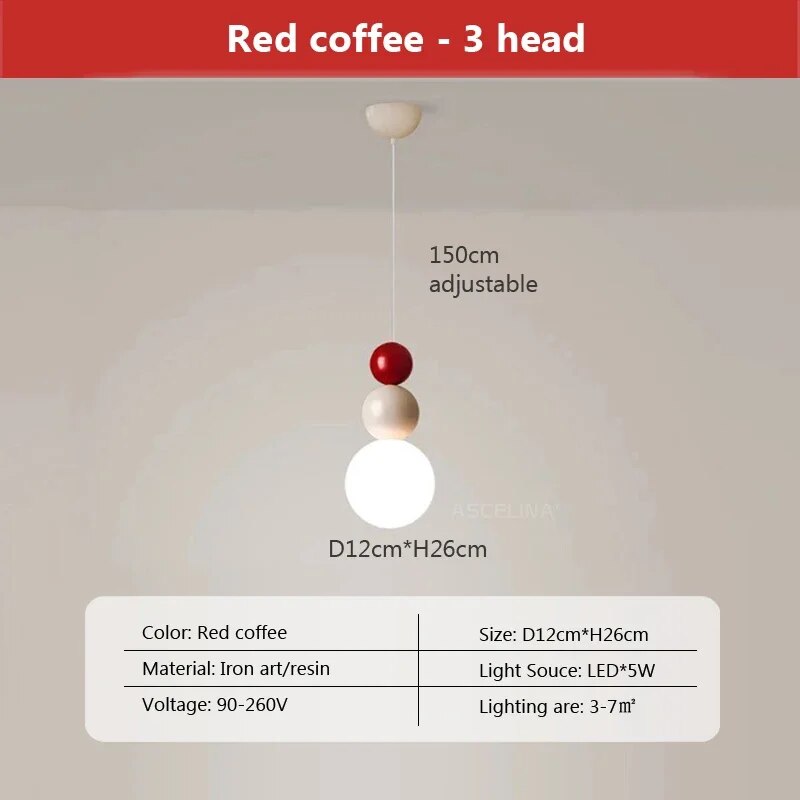 Round Glass Pendant Lamp for Soft Lighting