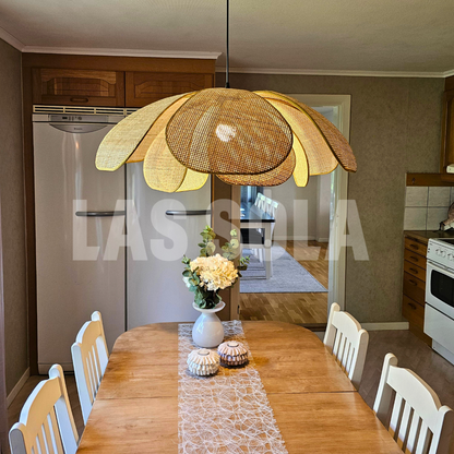 Rustic Woven Hanging Light for Bedroom