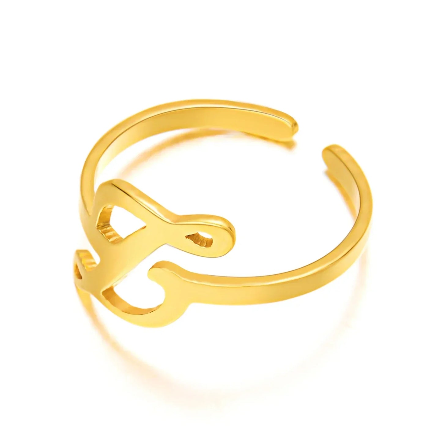 Custom Engraved Initial Silver Ring