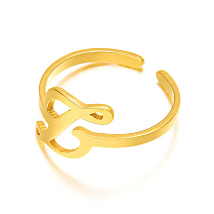 Custom Engraved Initial Silver Ring