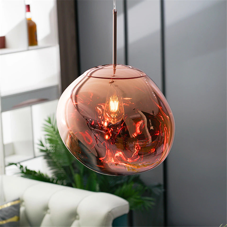 Crystal Clear Glass Pendant Lamp