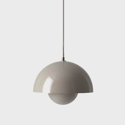 Stylish Glass Semi Globe Pendant Light