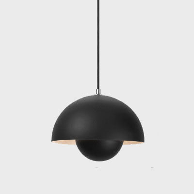 Stylish Glass Semi Globe Pendant Light