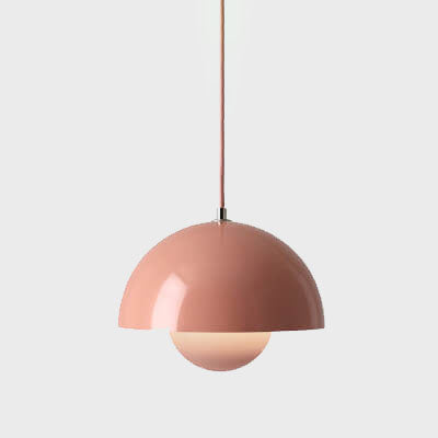 Stylish Glass Semi Globe Pendant Light