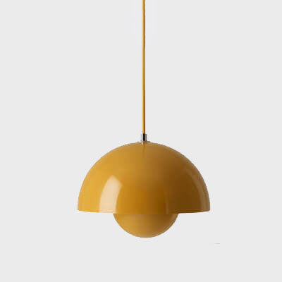 Stylish Glass Semi Globe Pendant Light