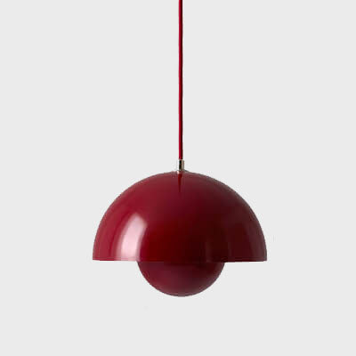 Stylish Glass Semi Globe Pendant Light