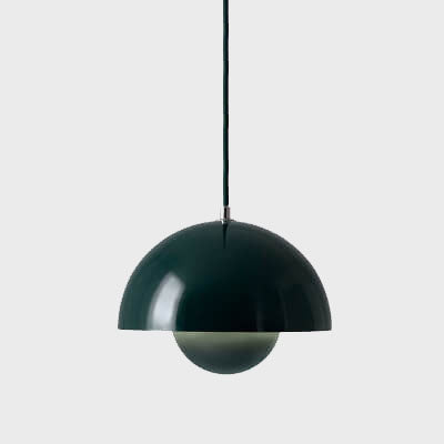 Stylish Glass Semi Globe Pendant Light