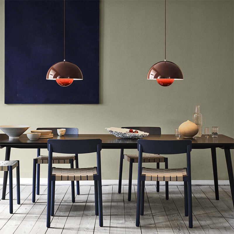 Stylish Glass Semi Globe Pendant Light