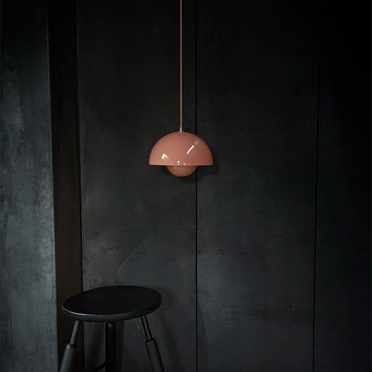 Stylish Glass Semi Globe Pendant Light