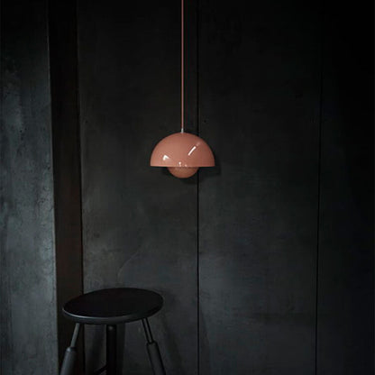 Stylish Glass Semi Globe Pendant Light