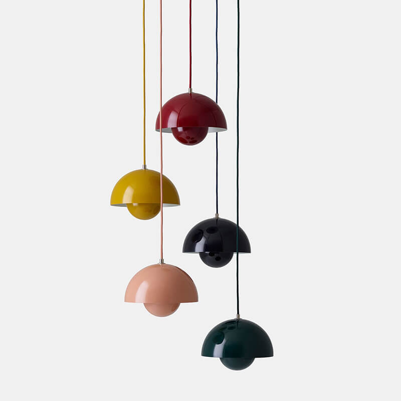 Stylish Glass Semi Globe Pendant Light