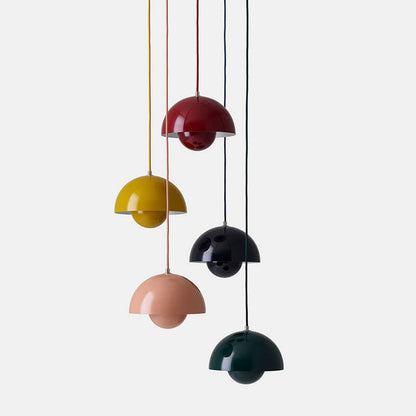 Stylish Glass Semi Globe Pendant Light