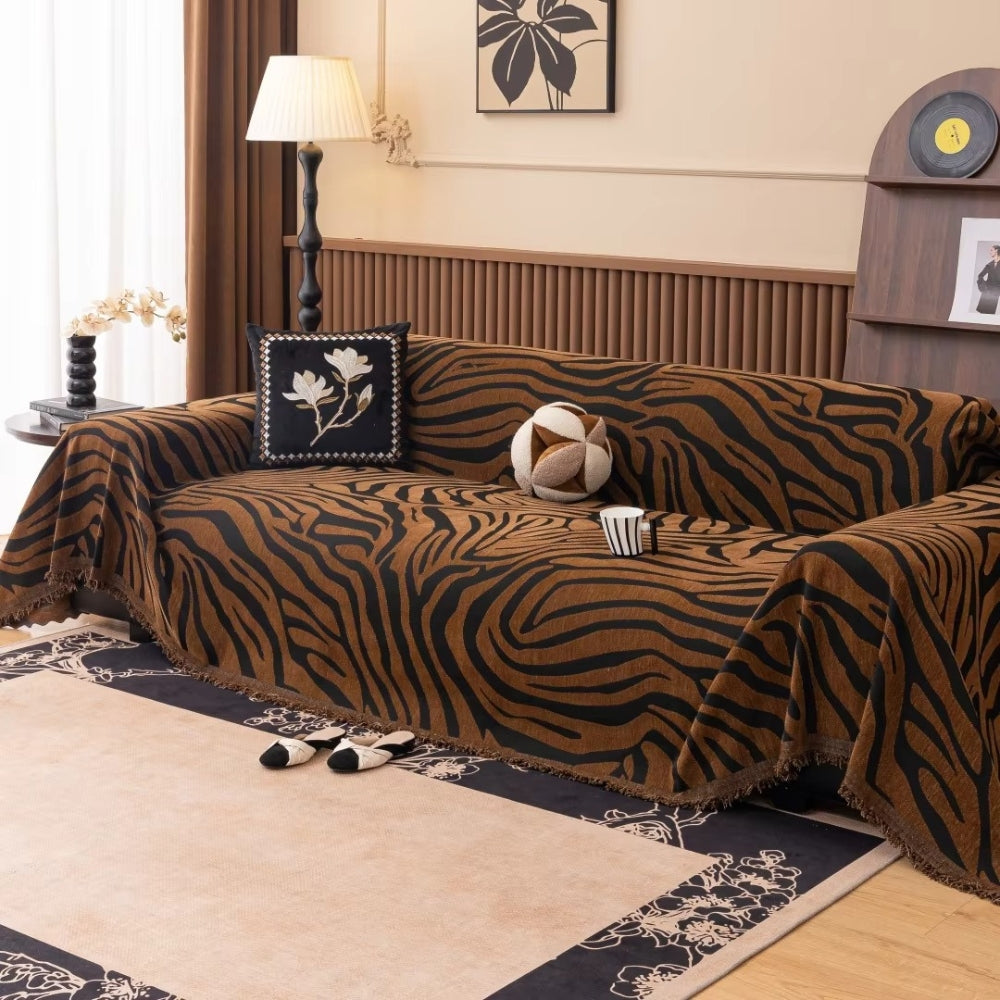 Soft Plush Animal Print Furniture Cover - Luxicro
