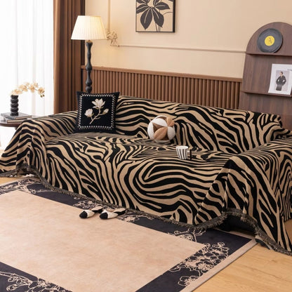 Soft Plush Animal Print Furniture Cover