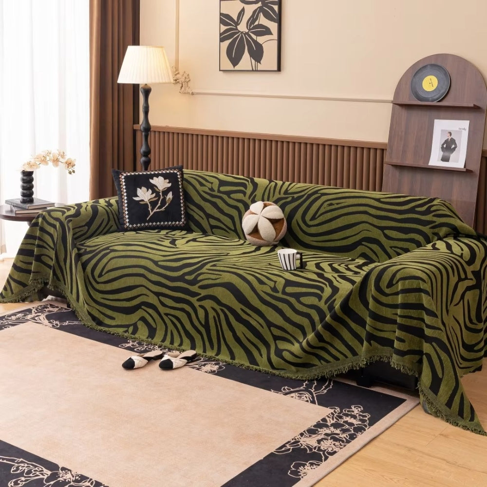 Soft Plush Animal Print Furniture Cover