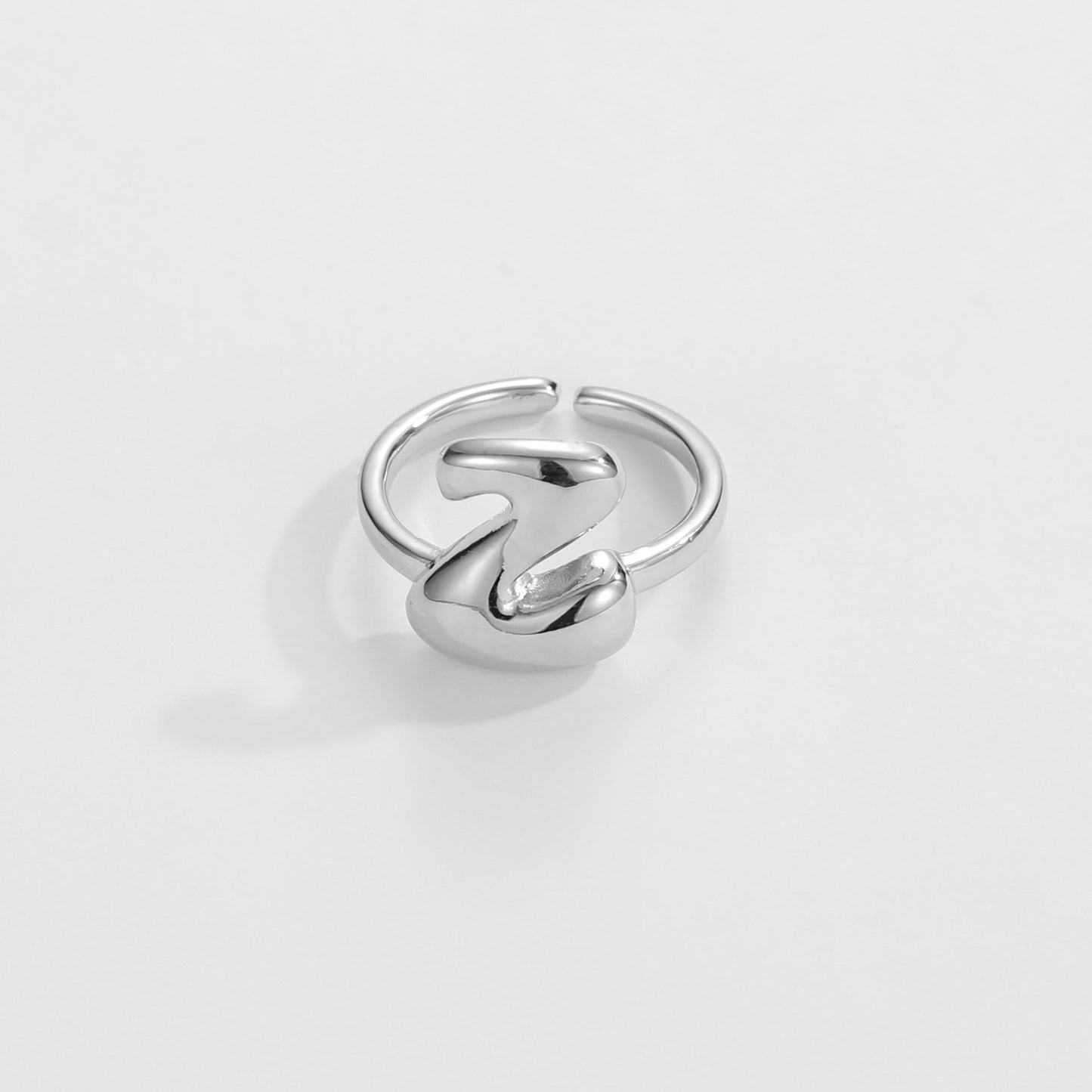 Stylish Monogram Letter Ring
