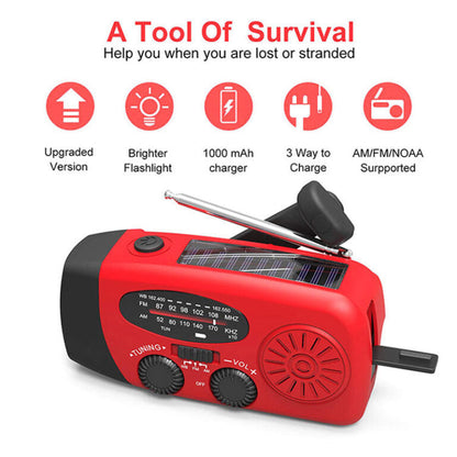 Compact Multi-Function LED Radio Power Charger