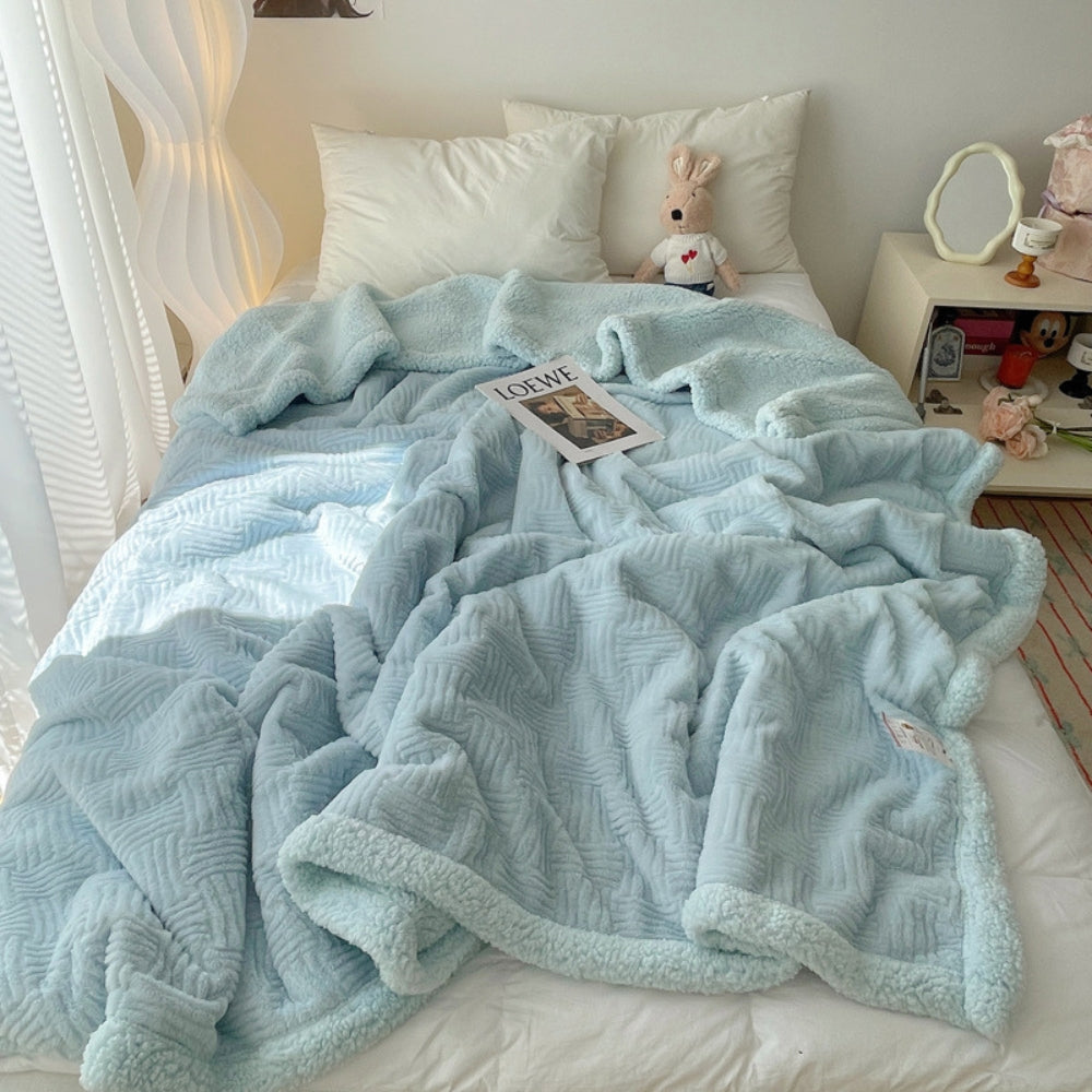 Cozy Cute Bunny Throw Blanket