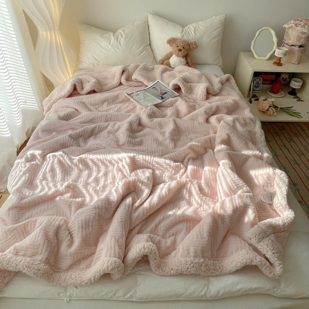 Cozy Cute Bunny Throw Blanket