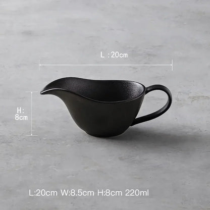 Stylish Ceramic Sauce Boat - 220ml