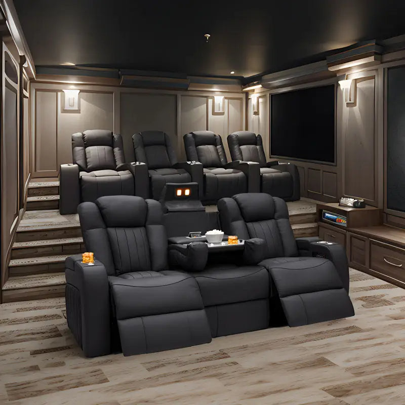 Comfortable Heated Home Theater Sofa Chair - Luxicro