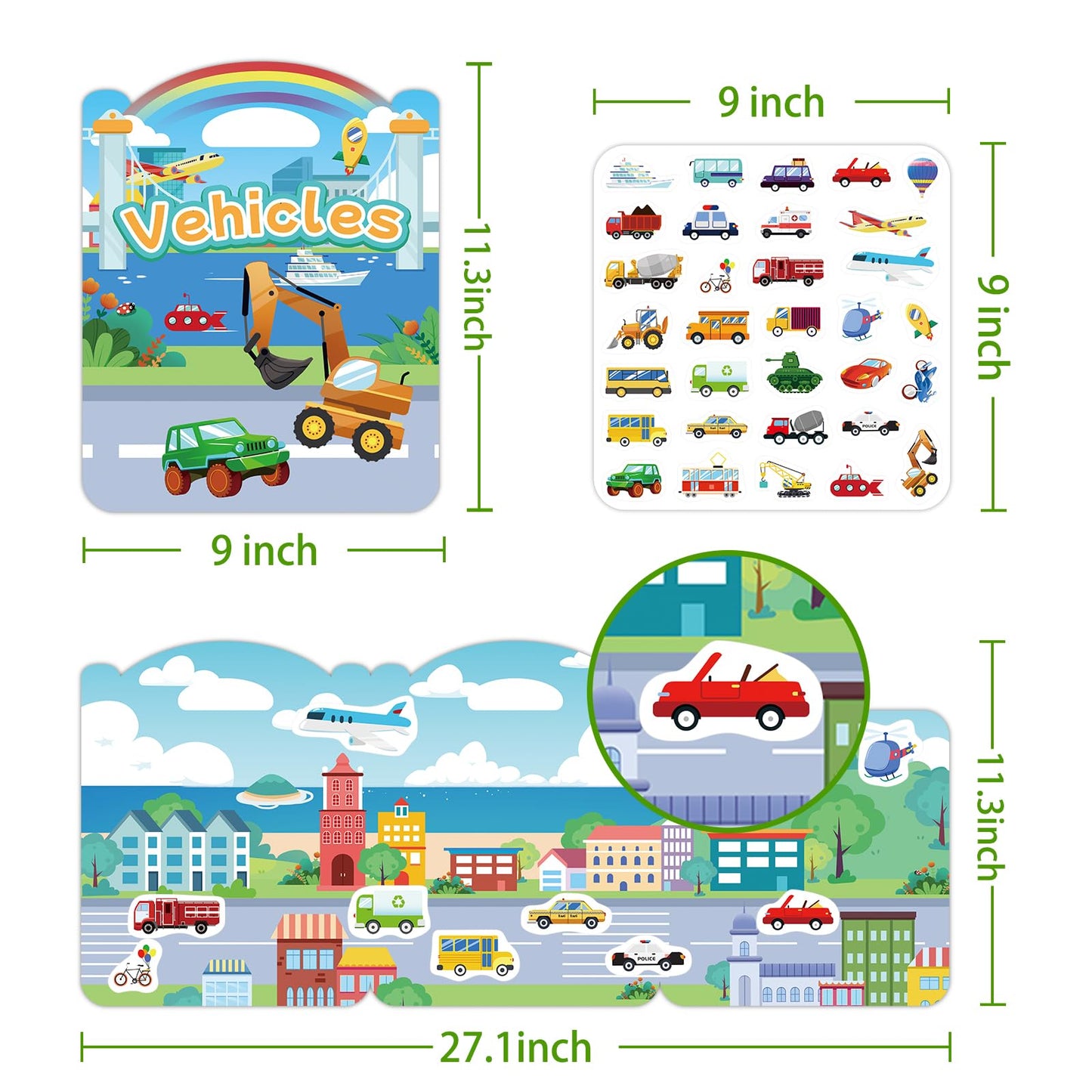 Colorful Activity Sticker Book for Children