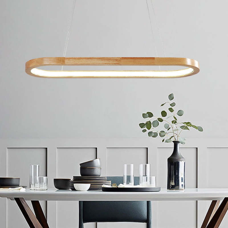 Rustic Wooden Metal Pendant Lamp