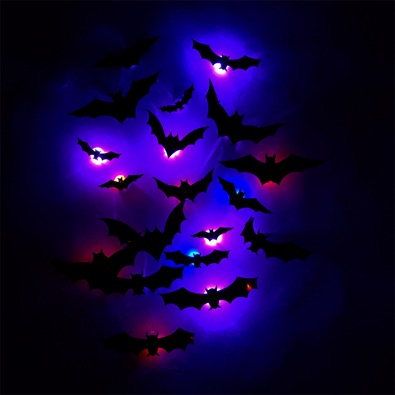 Spooky 3D Bat LED Wall Lamp - Luxicro