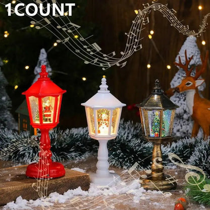 Sparkling Snow Globe Holiday Lamp
