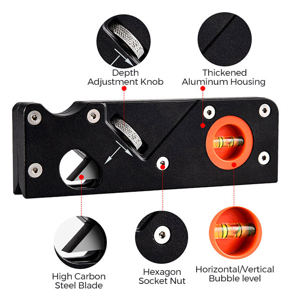 Professional Wood Planer - Surface Smoothing Tool