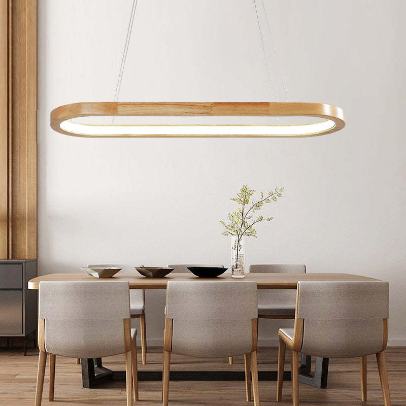 Rustic Wooden Metal Pendant Lamp