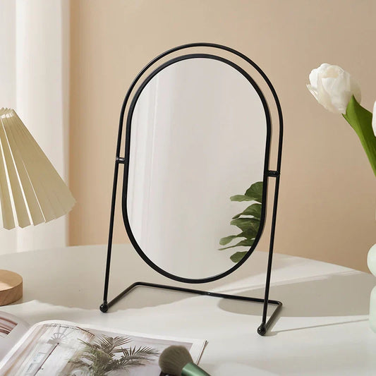Big Simple Tabletop Makeup Mirror - Luxicro