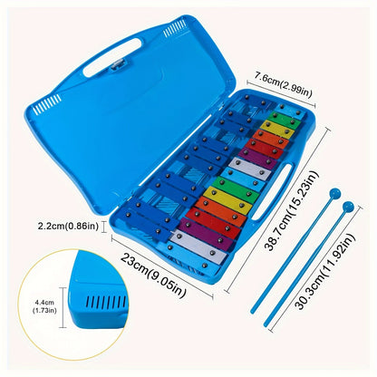 Colorful Childs Xylophone Kit with Case