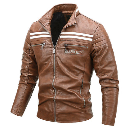 Classic Mens Black Leather Biker Jacket