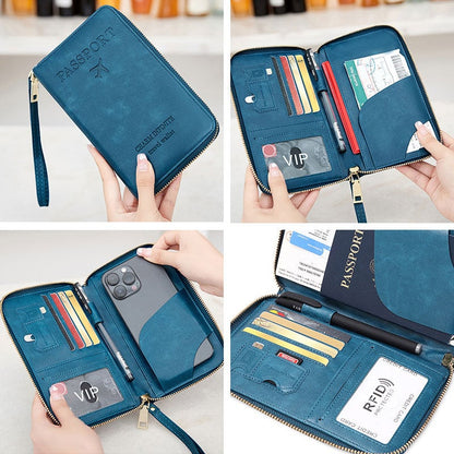 Travel RFID Blocking Passport Wallet