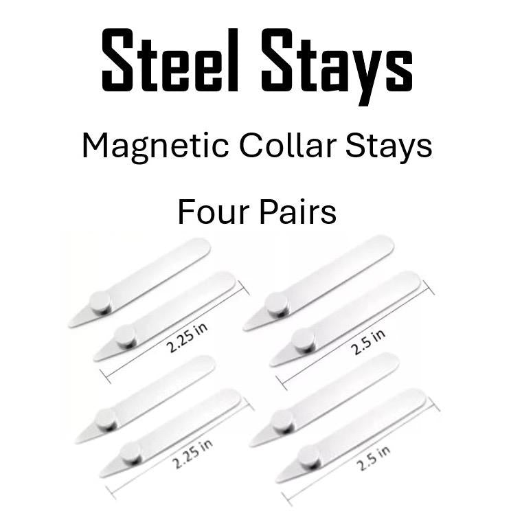 Easy Use Magnetic Collar Stays - Luxicro