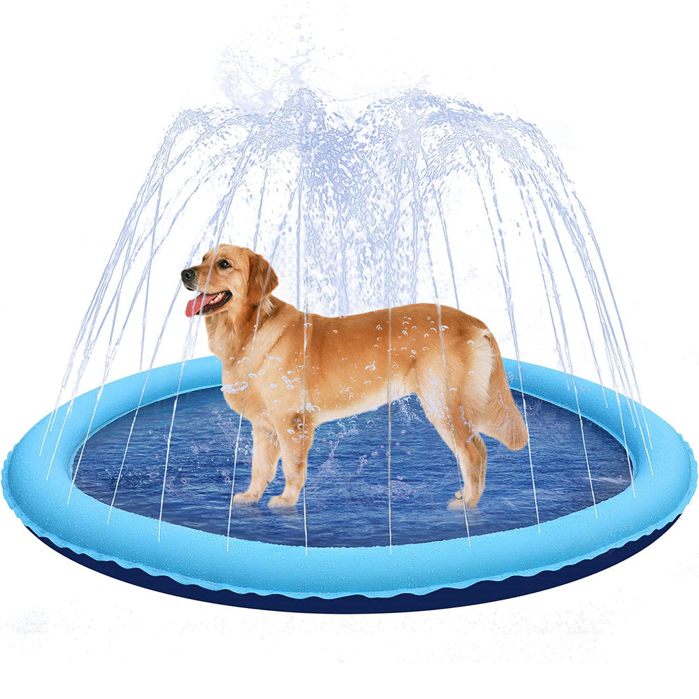 Fun Pet Water Mat Inflatable Splash Pad for Kids - Luxicro