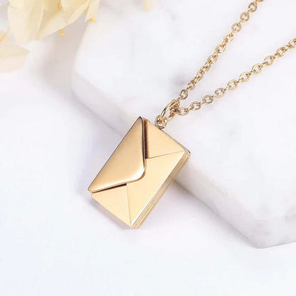 Heartfelt Letter Pendant Necklace for Her