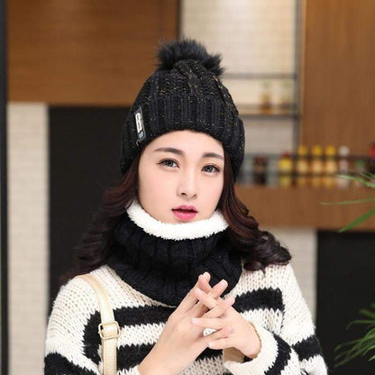 Soft Fuzzy Winter Knit Beanies