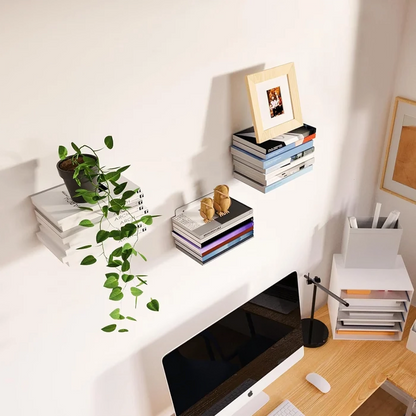 Space Saving Wall Mounted Book Shelf