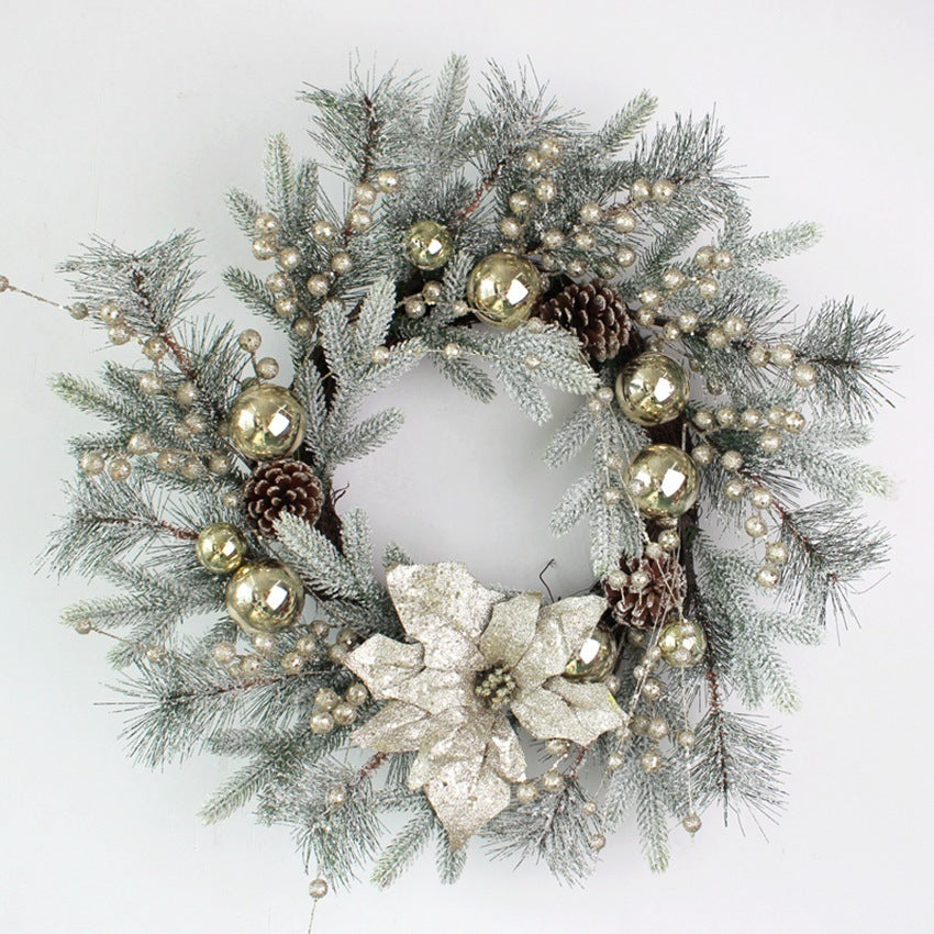 Traditional Christmas Wreath and Garland Set