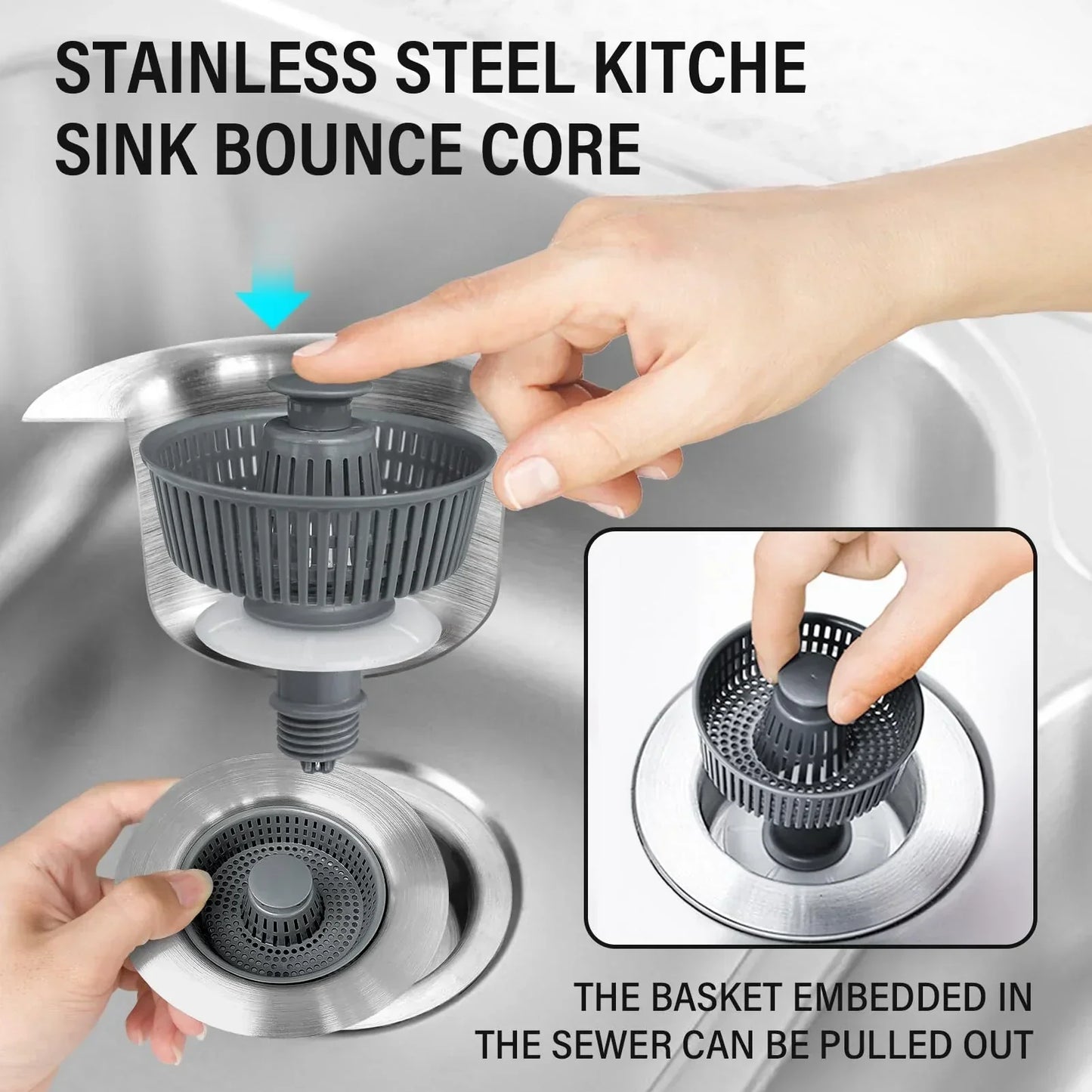 Easy Clean Sink Strainer & Stopper Set