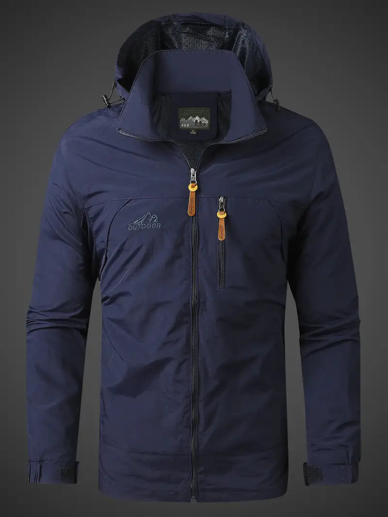 Breathable Mens Sports Rain Jacket