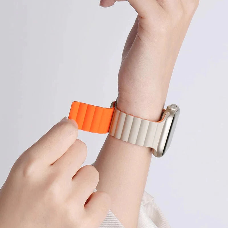 Flexible Apple Watch Band with Strong Magnet