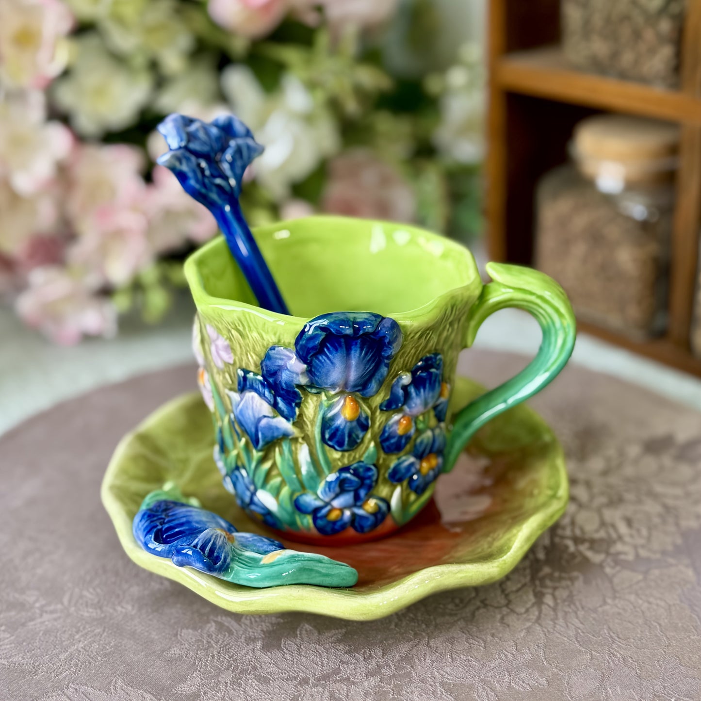 Vibrant Artistic Ceramic Coffee Mug Set