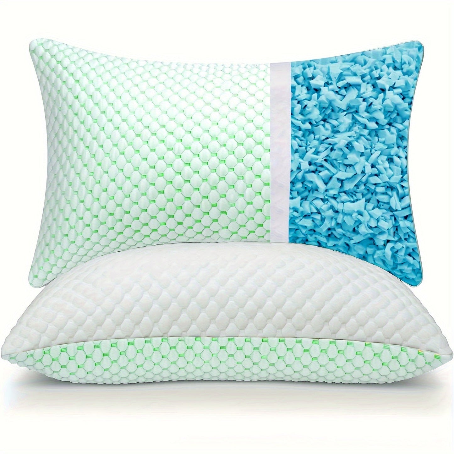 Cooling Gel Memory Foam Pillow with Soft Bamboo Cover