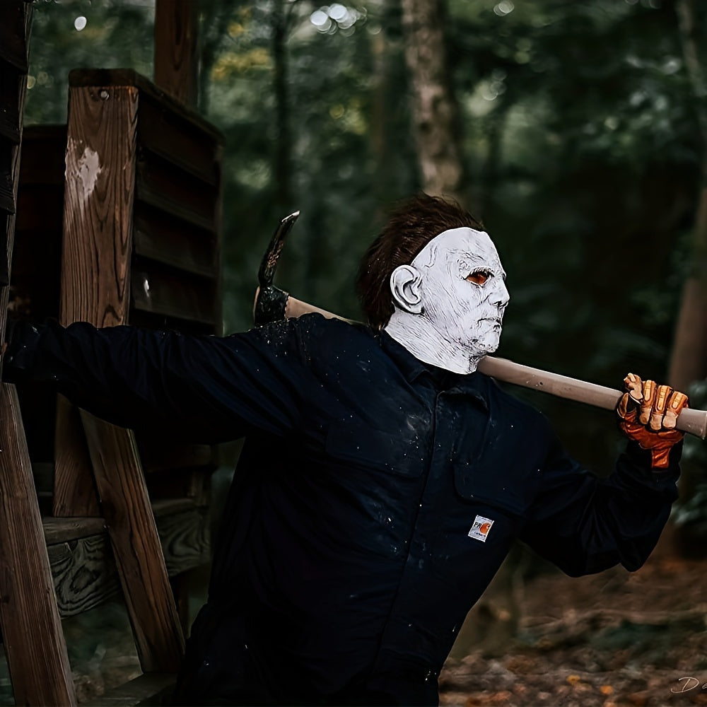 Scary Halloween Horror Mask for Men Full Head Latex