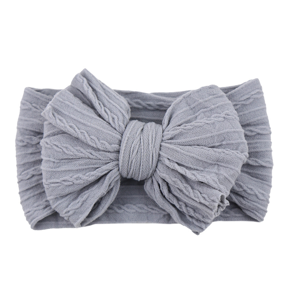 Girls Cute Nylon Bow Hair Band